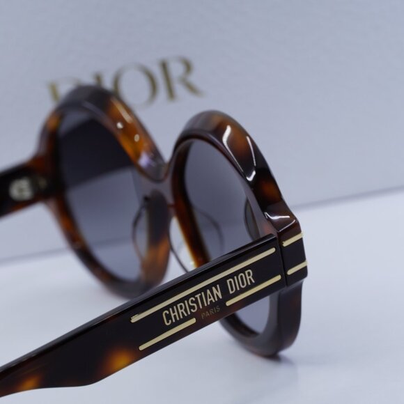 Dior DIORSIGNATURE R1U 26A1 Round Sunglasses - HavanaSmoke